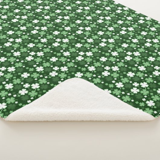 Grünes Kleeblatt, St. Patrick's Day Sherpadecke (3/4)