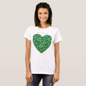 Grünes Kleeblatt St Patrick's Day T-Shirt (Vorne ganz)