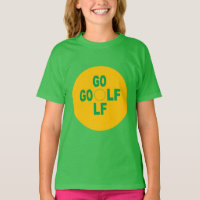Grünes Kleeblatt-T-Shirt Kinder SPORT GOLF