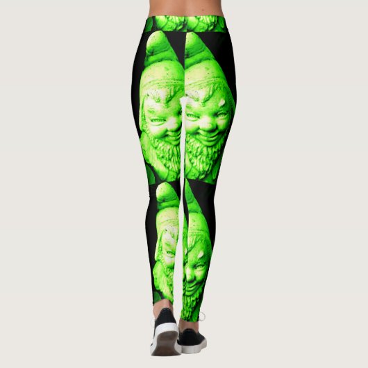 grünes Koboldschwarzes Leggings (Rückseite)