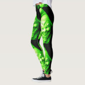grünes Koboldschwarzes Leggings (Links)