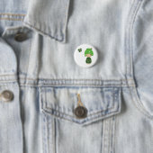 Grünes Kokeshi Dreiergruppe-Button Button (Beispiel)