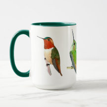Grünes Kolibri-Mug