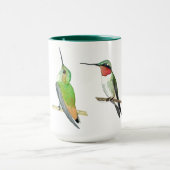 Grünes Kolibri-Mug Tasse (Zentrum)