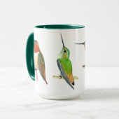 Grünes Kolibri-Mug Tasse (Vorderseite Links)
