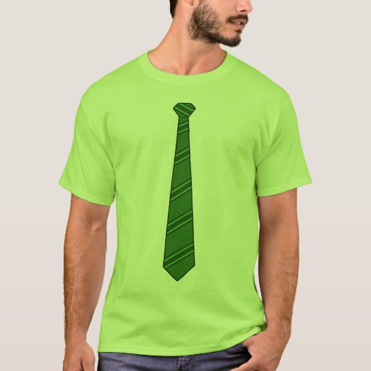 Grünes Krawatten-Shirt T-Shirt (Vorderseite)