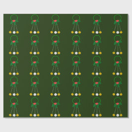 Grünes Kreide und grünes Umhüllungspapier Geschenkpapier