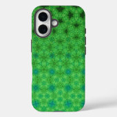Grünes kreisförmiges Muster-Handyhülle Case-Mate iPhone Hülle (Rückseite)