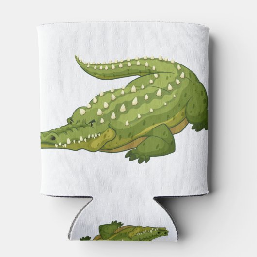 Grünes Krokodil Dosenkühler (Rückseite)