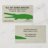 Grünes Krokodil Visitenkarte (Vorne/Hinten)