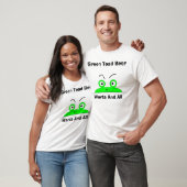 Grünes Kröten-Bier T-Shirt (Unisex)