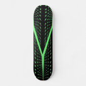 Grünes Lasermuster Skateboard (Vorderseite)