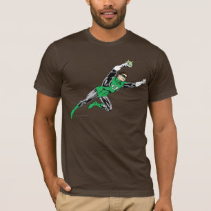 Grünes Laternen-Fliegen-Recht T-Shirt
