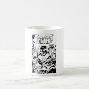 Grünes Laternen-Fliegen, Schwarzweiss Kaffeetasse