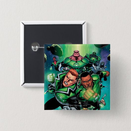 Grünes Laternen-Korps Button (Vorne & Hinten)