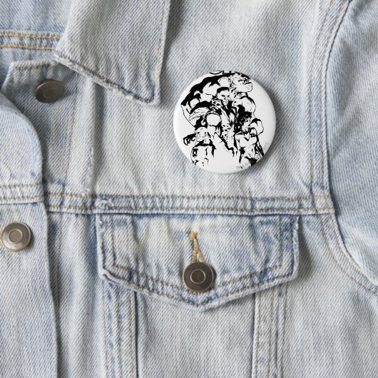 Grünes Laternen-Korps, Schwarzweiss Button (Beispiel)