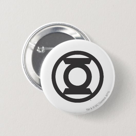 Grünes Laternen-Logo 14 Button (Vorne & Hinten)