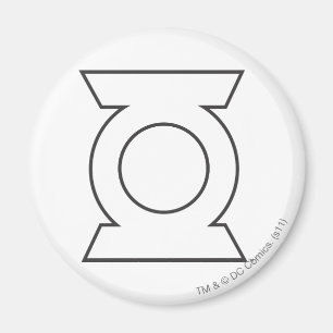 Grünes Laternen-Logo 16 Magnet