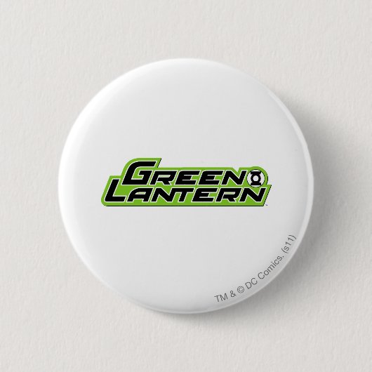 Grünes Laternen-Logo 2 Button (Vorderseite)
