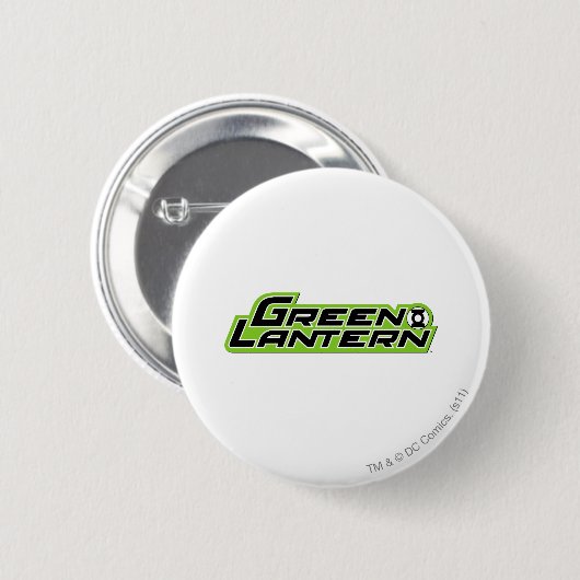 Grünes Laternen-Logo 2 Button (Vorne & Hinten)