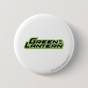 Grünes Laternen-Logo 2 Button