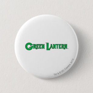 Grünes Laternen-Logo 9 Button