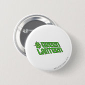 Grünes Laternen-Logo gekippt Button (Vorne & Hinten)