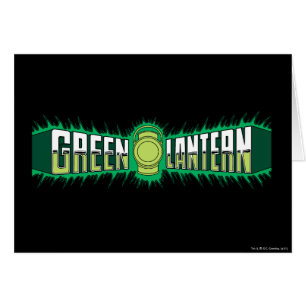 Grünes Laternen-Logo - grüne Flammen