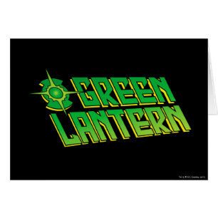 Grünes Laternen-Logo - schräg gelegen
