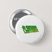 Grünes Laternen-Logo - schräg gelegen Button (Vorne & Hinten)