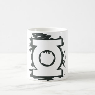 Grünes Laternen-Markierungs-Symbol Kaffeetasse