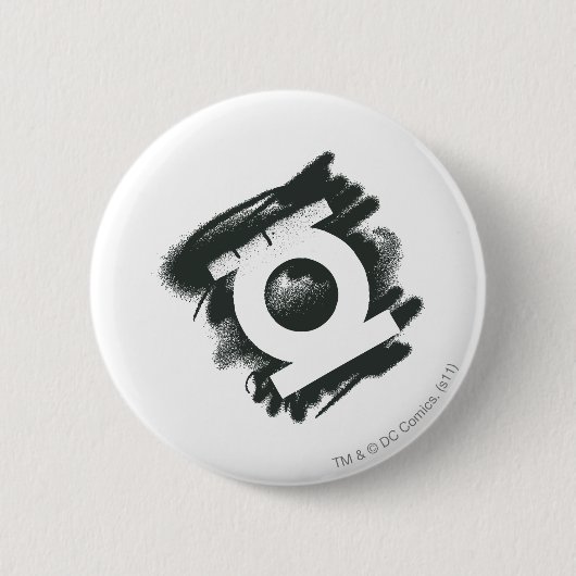 Grünes Laternen-Spray-Symbol Button (Vorderseite)