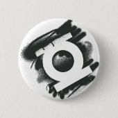 Grünes Laternen-Spray-Symbol Button (Vorderseite)