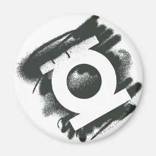 Grünes Laternen-Spray-Symbol Magnet