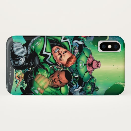 Grünes Laternenkorps Case-Mate iPhone Hülle (Rückseite (Horizontal))