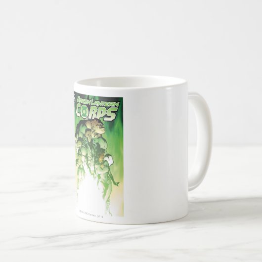 Grünes Laternenkorps Kaffeetasse (VorderseiteRechts)