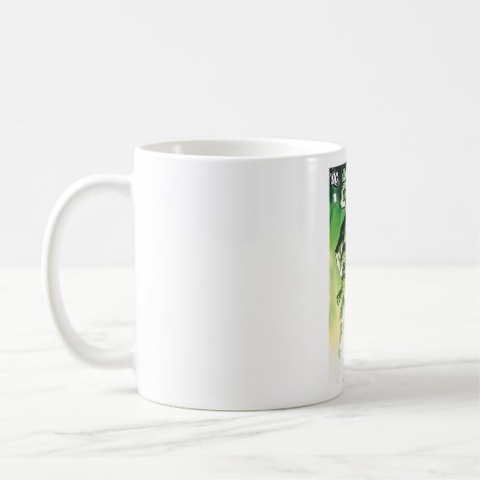 Grünes Laternenkorps Kaffeetasse (Links)