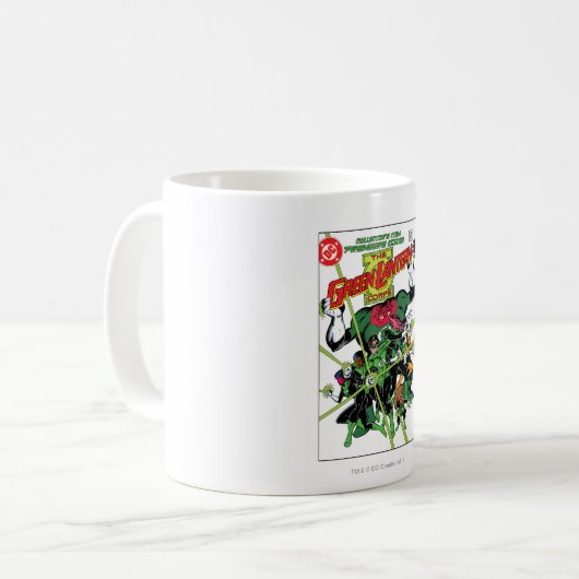 Grünes Laternenkorps Kaffeetasse (Vorderseite Links)