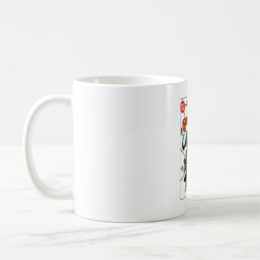 Grünes Laternenkorps Kaffeetasse (Links)