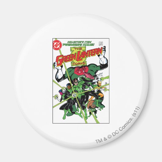 Grünes Laternenkorps Magnet (Vorne)