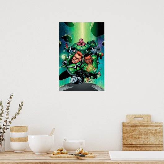 Grünes Laternenkorps Poster (Küche)