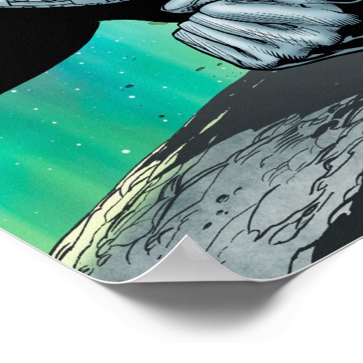 Grünes Laternenkorps Poster (Ecke)