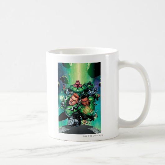 Grünes Laternenkorps Tasse (Rechts)