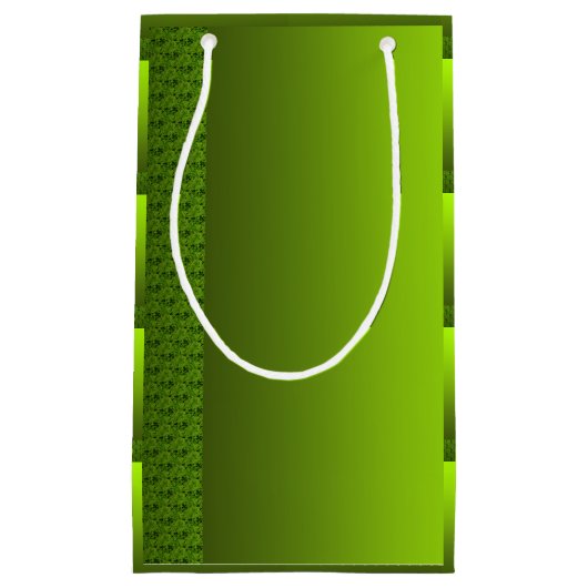 Grünes Laub Kleine Geschenktüte (Vorderseite)