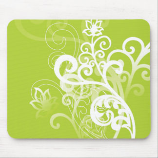 Grünes launisches mousepad