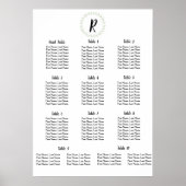 Grünes Laurel - Hochzeitstisch Poster (Vorne)