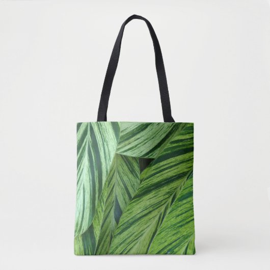 Grünes Leaf Abstrakt Tasche (Vorderseite)
