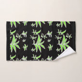 Grünes Leaf Badhandtuch Set (Handtuch)