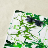 Grünes Leaf-Bild für Strandhandtuch (Beispiel)