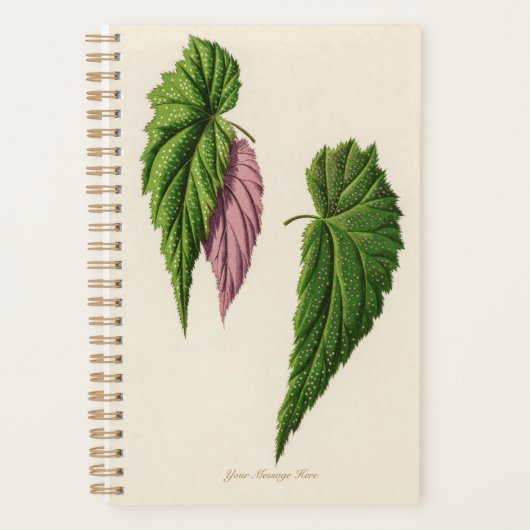 Grünes Leaf Botanic Gardener Geschenk Planer (Vorderseite)